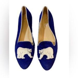Women’s C.Wonder Courtney blue polar bear flats size 7